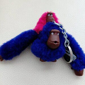 Kipling Mom & Baby Sven Monkey Keychain